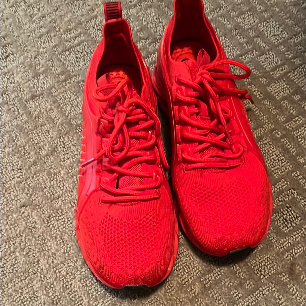Vibrant Red Athletic Sneakers